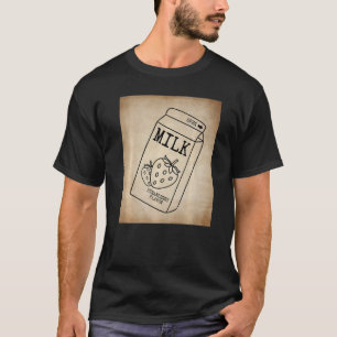 Dark Academia Esthetic Japanese Strawberry Milk C T-Shirt