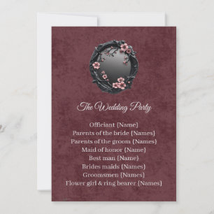 Dark Academia Gothic Mirror Procession Card