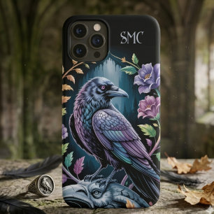 Dark Academia Gothic Raven Floral iPhone 11 Pro Case