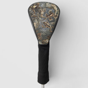 Dark Academia Haeckel Vintage Frog Nature Print Golf Head Cover