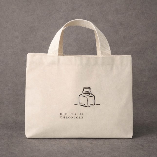 Dark Academia – Ink Pot Art | Introvert Gift  Mini Tote Bag (Creator Uploaded)