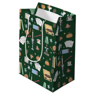 Dark Academia Moody Autumn Green Medium Gift Bag