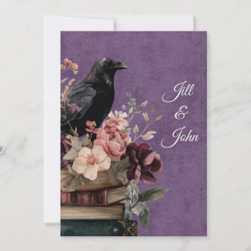 Dark Academia Mystic Raven Save the Date