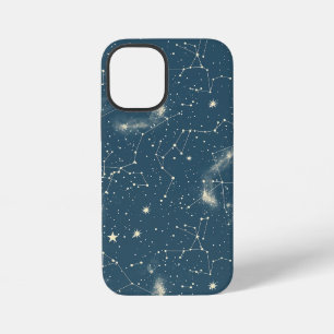Dark Academia Navy Ivory Moon Constellation Chart iPhone 12 Mini Case