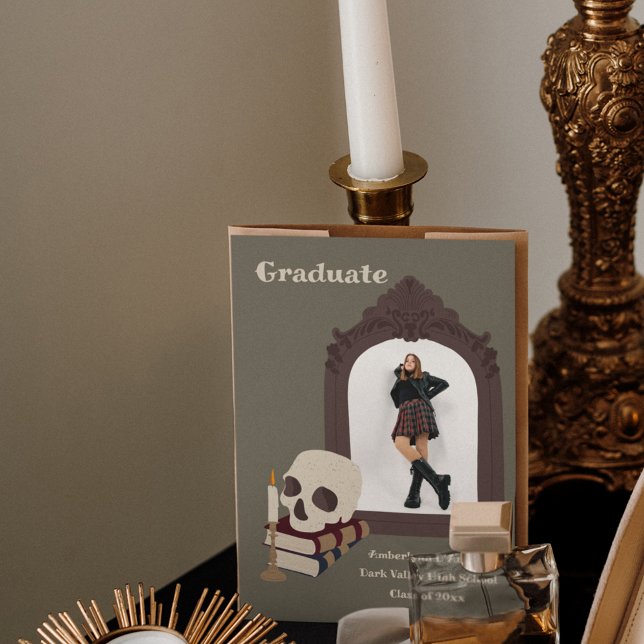 Dark Academia Photo Graduation Announcement (Creator Uploaded)