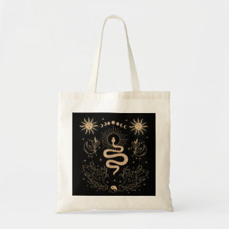 Dark Academia Tarot Card Sun Moon Crystals Witch A Tote Bag