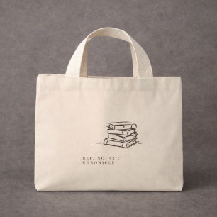 Dark Academia – Vintage Book Art   Introvert Gift  Mini Tote Bag