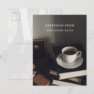 Dark Academia vintage book Postcard
