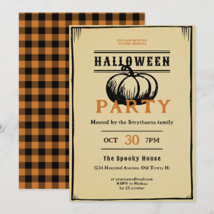 dark academia vintage invitation