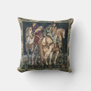 Dark Academia Vintage Tapestry Design Throw Pillow