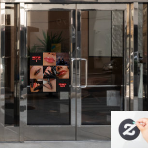 Dark Aesthetic Beauty Permanent Makeup Salon Window Cling