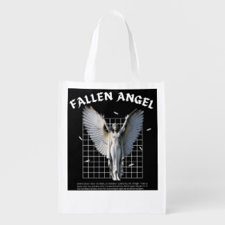 Dark Aesthetic Fallen Angel Gothic Graphic Tote Ba