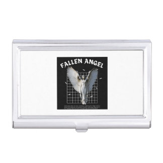 Dark Aesthetic Fallen Angel Metal Business Card Ca Case