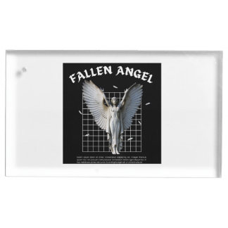 Dark Aesthetic Fallen Angel Metal Business Card Ca Place Card Holder