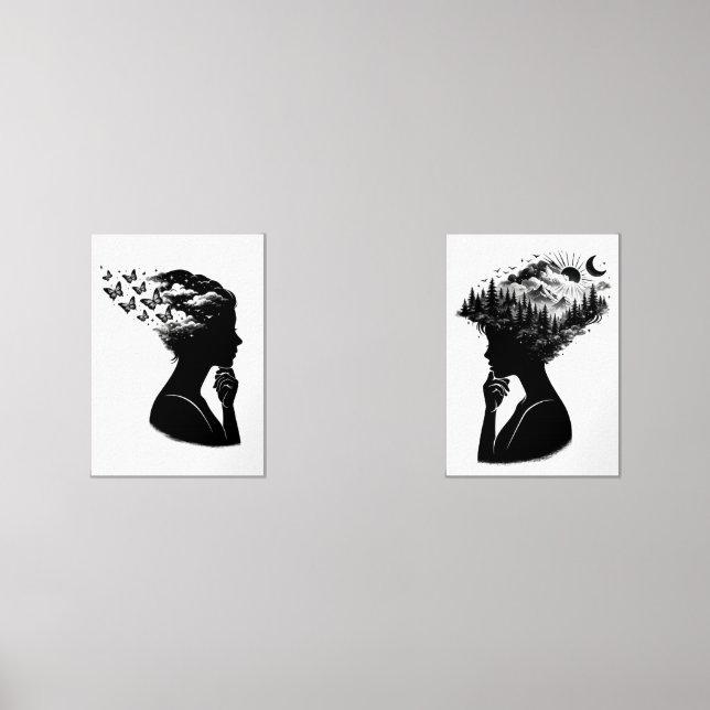 Dark Aesthetic Nature Art Set  (Front)