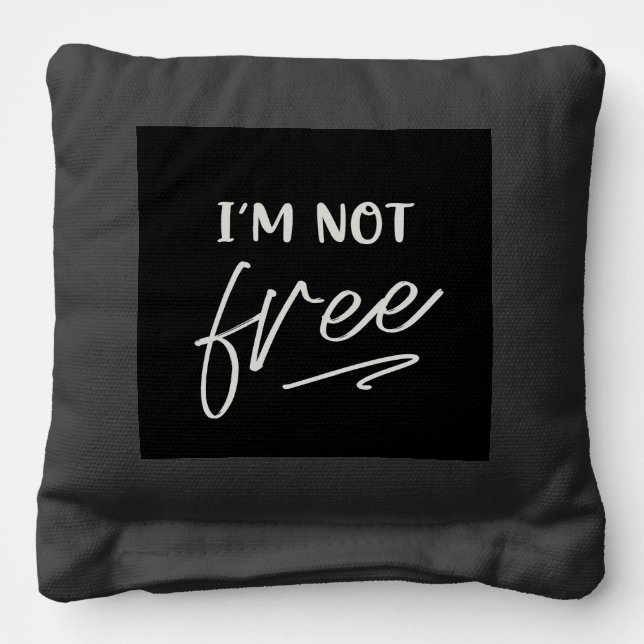 "Dark Aesthetic Skull Pillow" Cornhole Bags (Back)