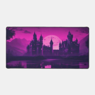 Dark aesthetic vampire castle mouse pad