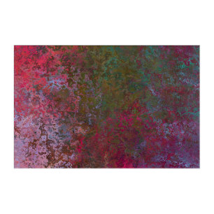 Dark Alcohol Ink Abstract Acrylic Print
