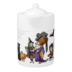 Dark Alice In Wonderland Halloween Fun Teapot