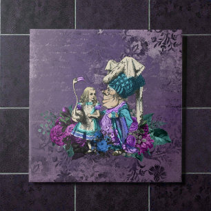Dark Alice Rustic Deep Purple Ceramic Tile