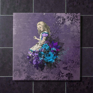 Dark Alice Rustic Deep Purple Ceramic Tile