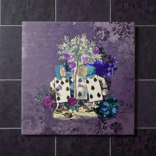 Dark Alice Rustic Deep Purple Ceramic Tile
