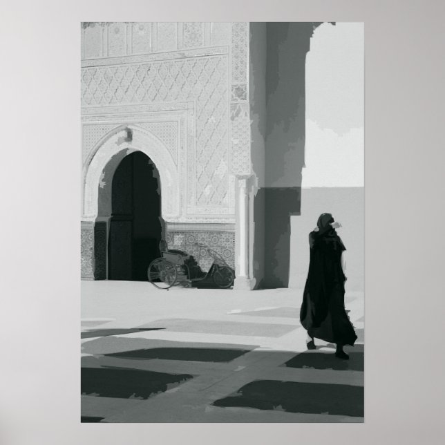 Dark Alley in Fez Poster (Front)