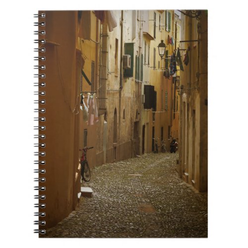 Dark alley in Naples Italy notebook