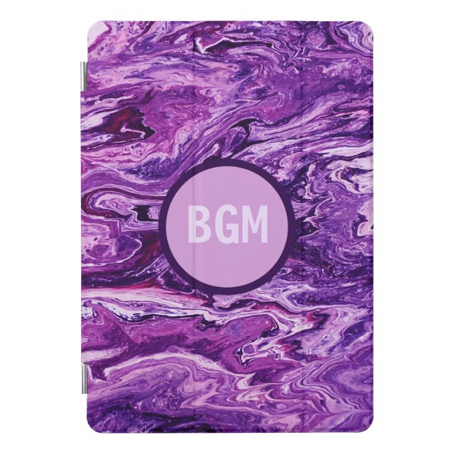 Dark Amethyst Marble Melt  iPad Pro Cover (Front)