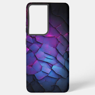 dark and blue abstract samsung galaxy s21+ case
