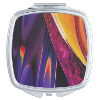 dark and bright swirls compact mirror
