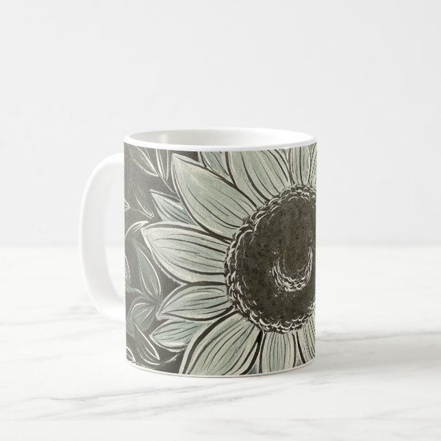 Dark and Dreamy Sunflower Mug (Front Left)