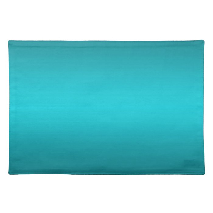 Dark and Light Aqua Blue Gradient   Turquoise Placemats