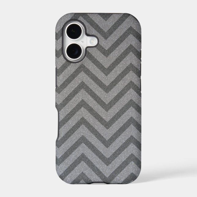 Dark and Light Chevron Pattern Iphone Case (Back)