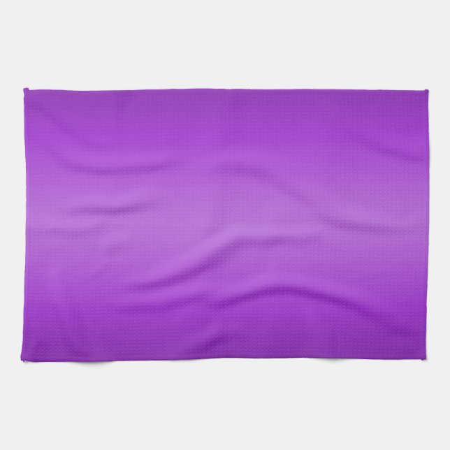 Dark and Light Purple Gradient - Violet Template Towel (Horizontal)