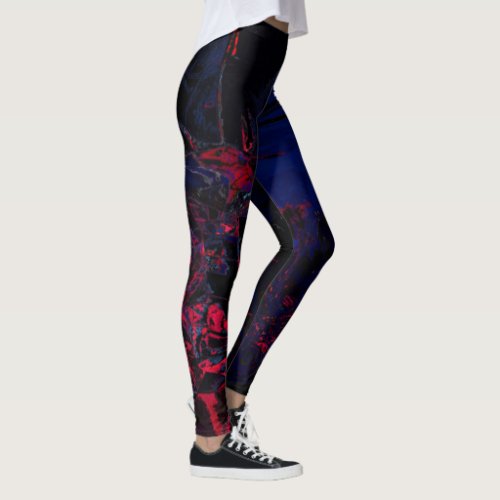 Dark and Moody _ Abstract Painting Leggings