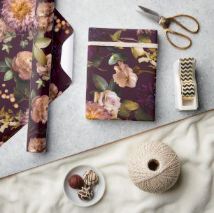 Dark and Moody Bridal Shower Wrapping Paper