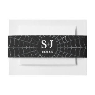 Dark and Moody Customizable Wedding Belly Band 