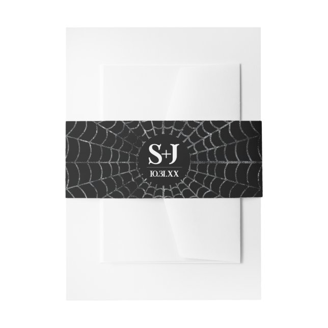 Dark and Moody Customizable Wedding Belly Band  (Front Example)