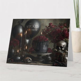 Dark and Moody Gothic Birthday Still Life  Card