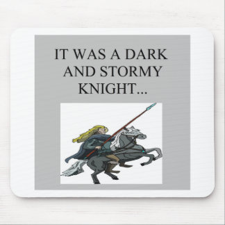dark and stormy night cliche joke mouse pad