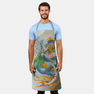 Dark Angel and Burning Dragon Apron