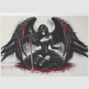 Dark Angel Comic Style Tissue Paper