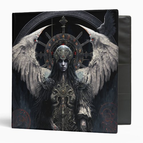 Dark Angel Gothic Fantasy Art 3 Ring Binder