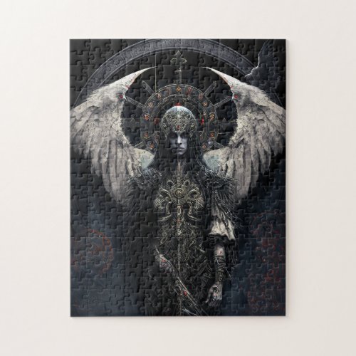 Dark Angel Gothic Fantasy Art Jigsaw Puzzle