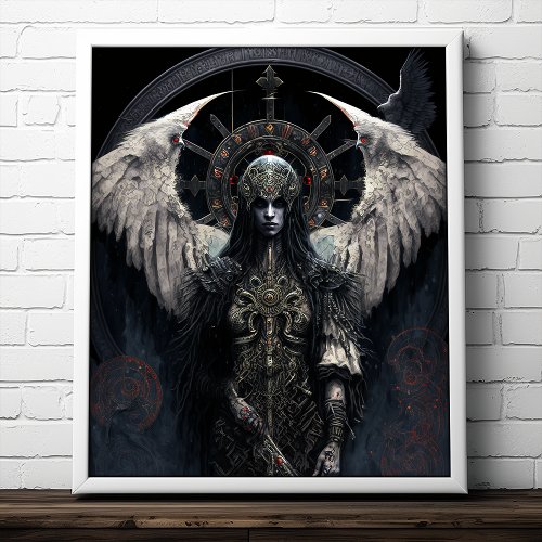 Dark Angel Gothic Fantasy Art Poster