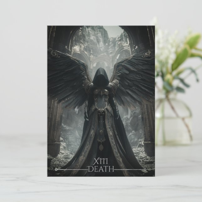 Dark Angel of Death Tarot Card Halloween Party (Standing Front)