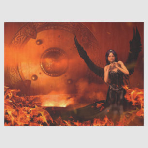 dark angel tissue paper