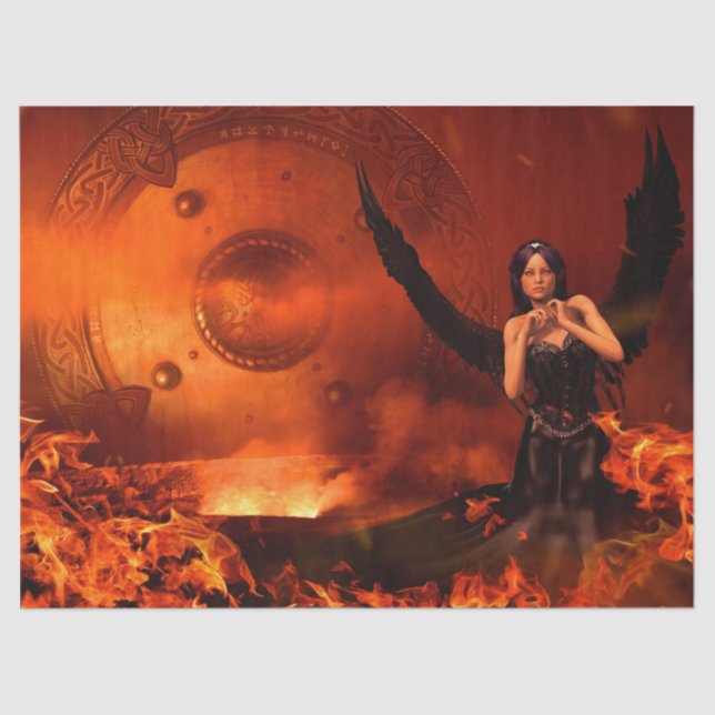 dark angel tissue paper (Front)