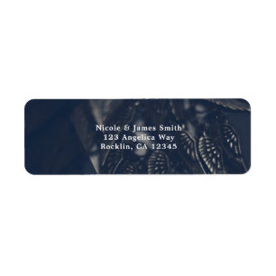 Dark Angel Wings Gothic Glam Invitation Label